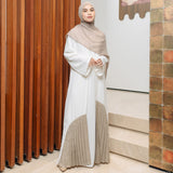 Shadeena Abaya Dress Light Cream