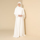 Sadiqa Abaya Set Broken White