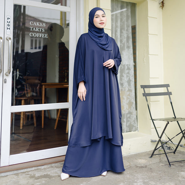 Haifa Tunik Set Navy (New Material)