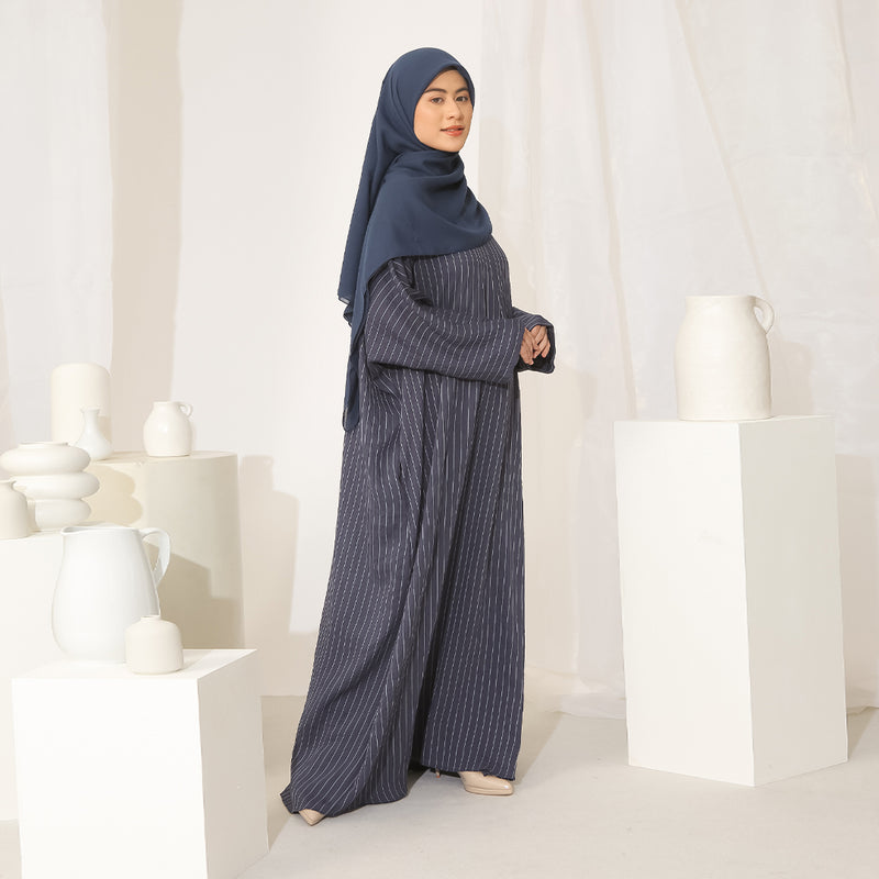 Halifa Abaya Dress Blue Pansy