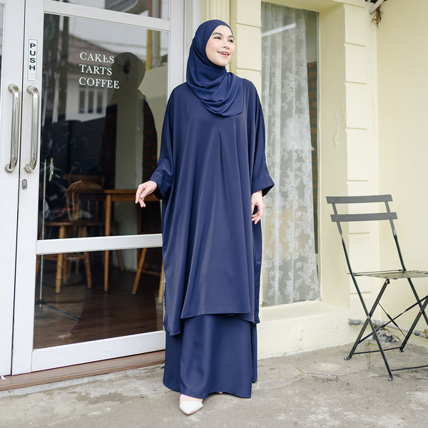 Haifa Tunik Set Navy (New Material)