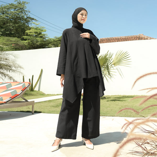 Zara Linen Set Black