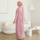 Saira Abaya Set Mauve Glow