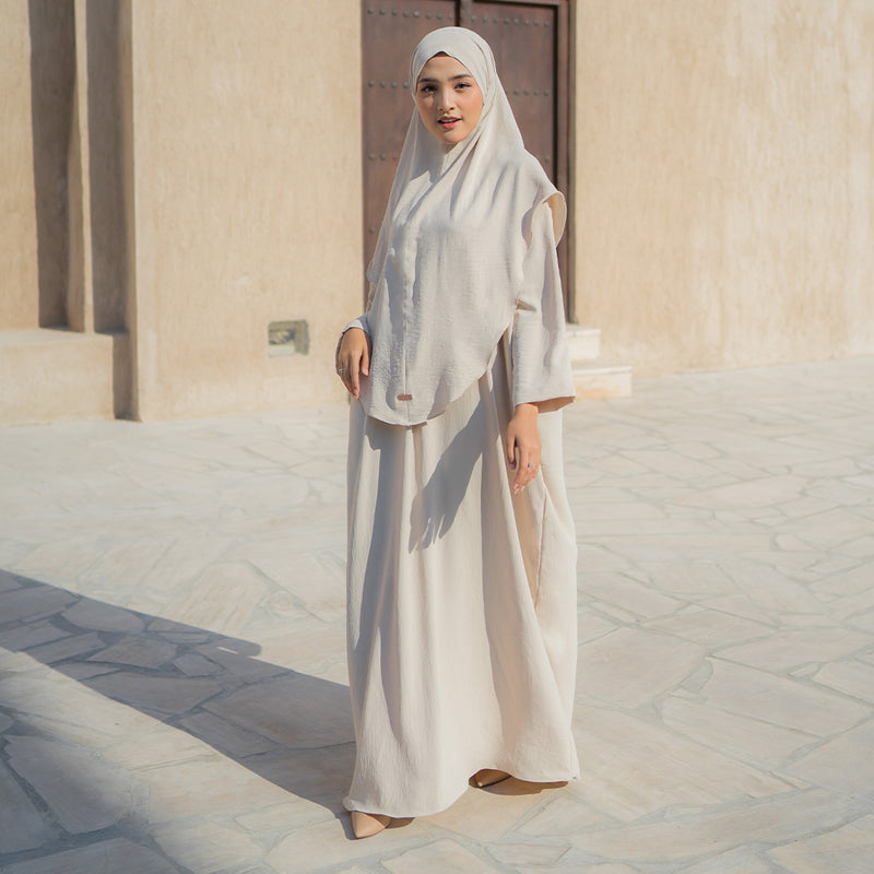 Hasna Abaya Set Ivory