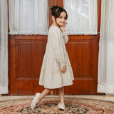 Hafa Sarimbit Series Dress Kids 5-6Th Cream (Lozy x Hamidah)