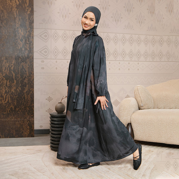 Sefira Sarimbit Series Dress Dewasa Ash Black S-M