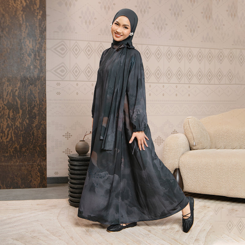 Sefira Sarimbit Series Dress Dewasa Ash Black L-XL