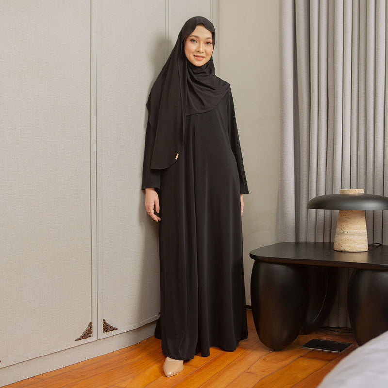 Sadiqa Abaya Set Black