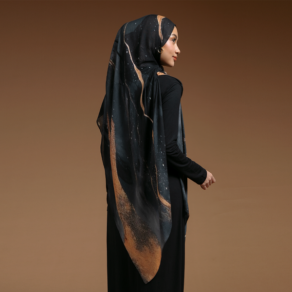 Viscose Printed Modal Moonlight Marble