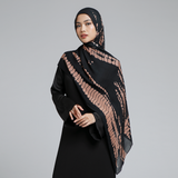 Viscose Printed Modal Brown Ripple