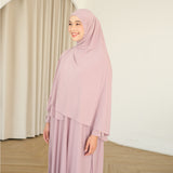 Hafisa Abaya Set Tea Rose