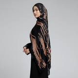 Viscose Printed Modal Brown Ripple