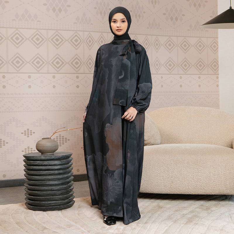 Sefira Sarimbit Series Dress Dewasa Ash Black L-XL