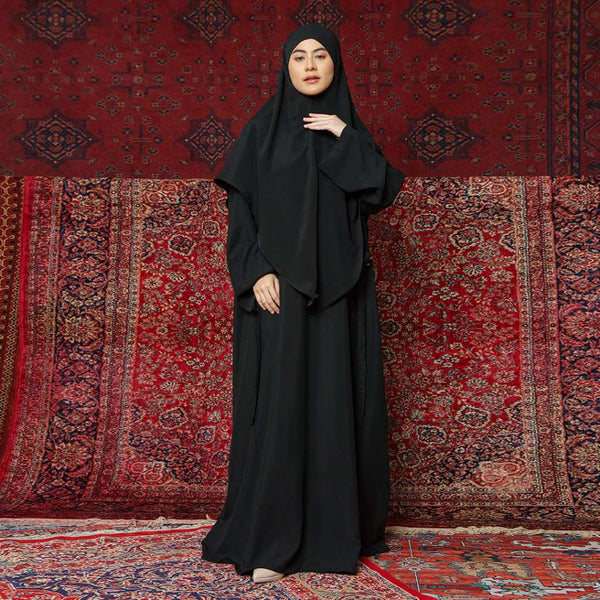 Lyra Abaya Set Black