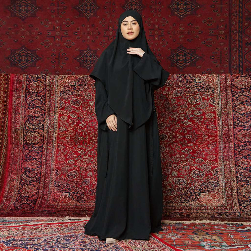 Lyra Abaya Set Black