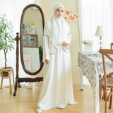 Sahla Abaya Set Broken White