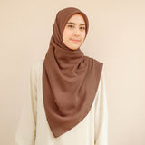 Mima Square Syari (Hijab Segiempat Syari) Dark Brown