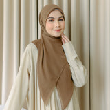 Mima Square Syari (Hijab Segiempat Syari) Hazelnut