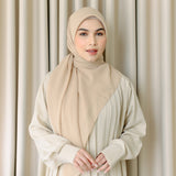 Mima Square Syari (Hijab Segiempat Syari) Soft Beige