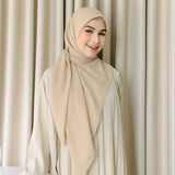 Mima Square Syari (Hijab Segiempat Syari) Soft Beige
