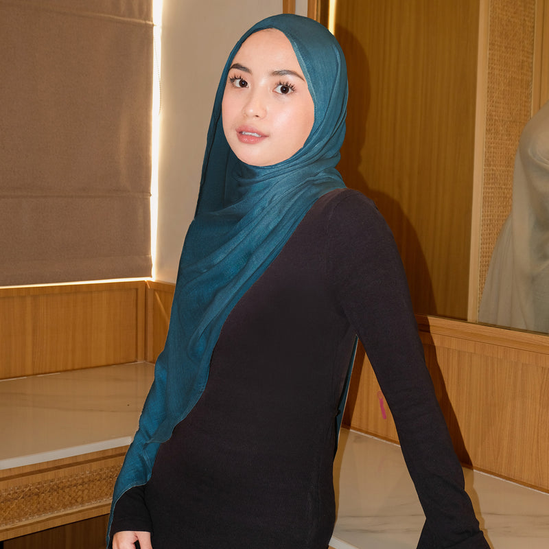 Pashmina Viscose Nour Shawl  Lozy x Lesti Dark Denim New