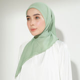 Paris Embroidery Signature Square Green Pastel (Lozy X Hamidah)