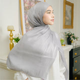 Yora Silk Shawl Grey Griss