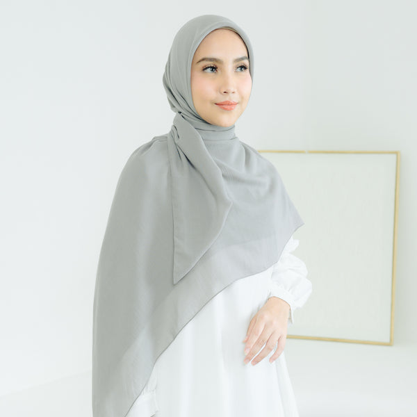 Mima Square Syari (Hijab Segiempat Syari) Grey