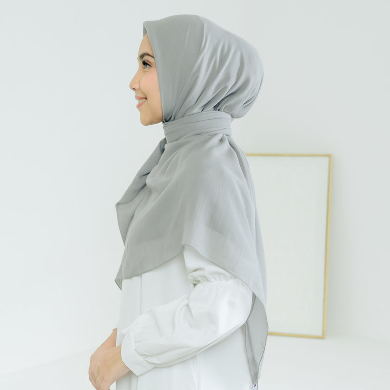 Mima Square Syari (Hijab Segiempat Syari) Grey