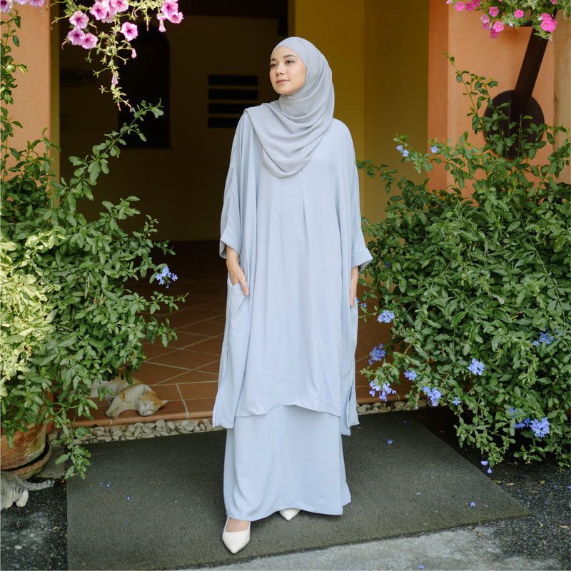 Haifa Tunik Set Blue Pastel