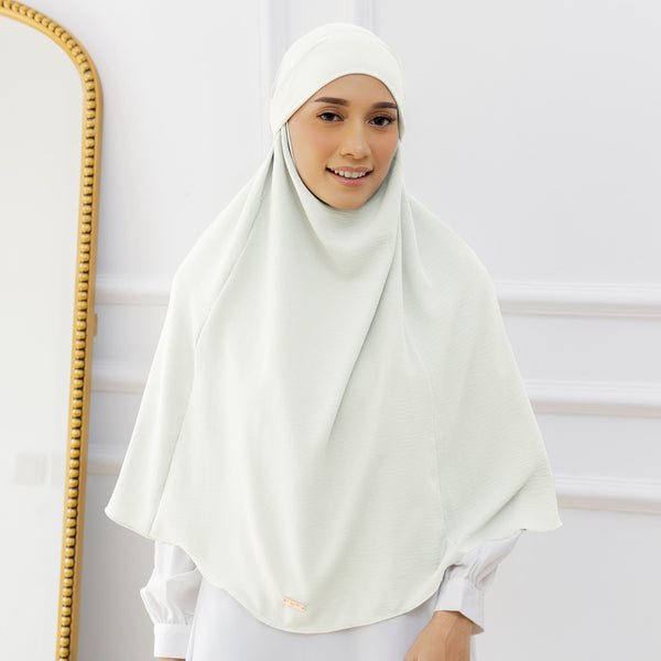 Halima French Khimar Soft Sage