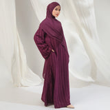 Shani Abaya Dress Dark Plum Series 1