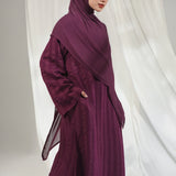 Shani Abaya Dress Dark Plum Series 1