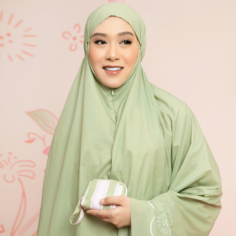 Shadira Prayer Set Travel Mini Pouch Matcha