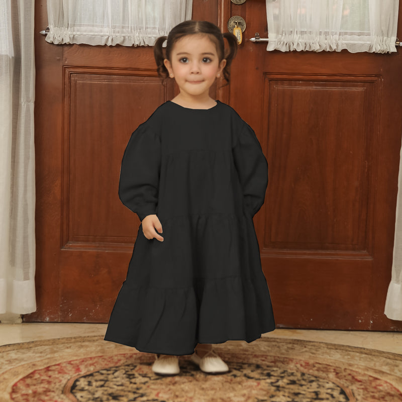 Hafa Sarimbit Series Dress Kids 2-3Th Black (Lozy x Hamidah)