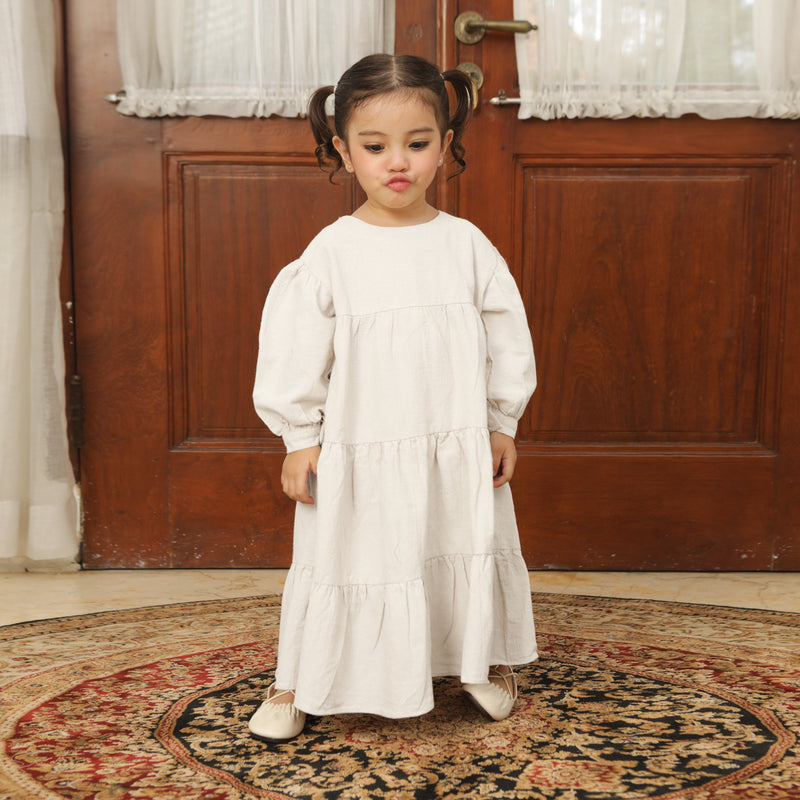 Hafa Sarimbit Series Dress Kids 2-3Th Broken White (Lozy x Hamidah)