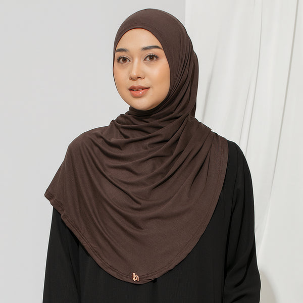Ten Shawl Mahogany (Tencel Curved Pashmina Special Anniversary Collections)