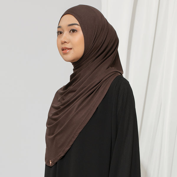 Ten Shawl Mahogany (Tencel Curved Pashmina Special Anniversary Collections)