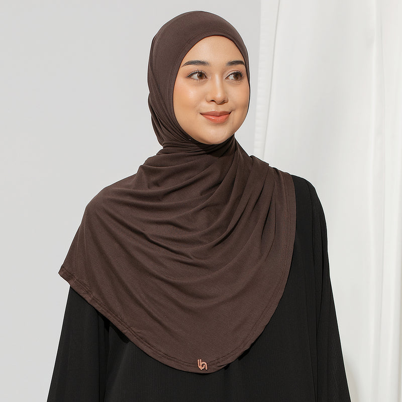 Ten Shawl Mahogany (Tencel Curved Pashmina Special Anniversary Collections)