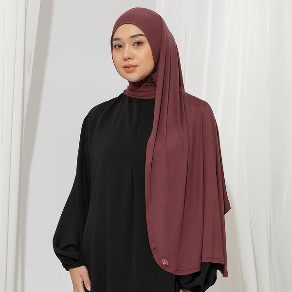 Ten Shawl Burgundy (Tencel Curved Pashmina Special Anniversary Collections)