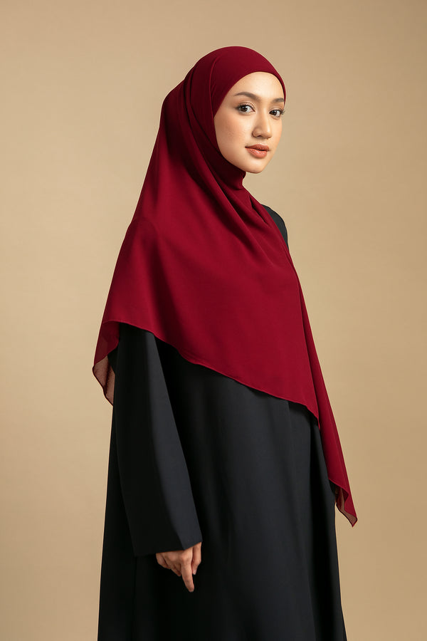 Bawal Inner Square Syari Maroon