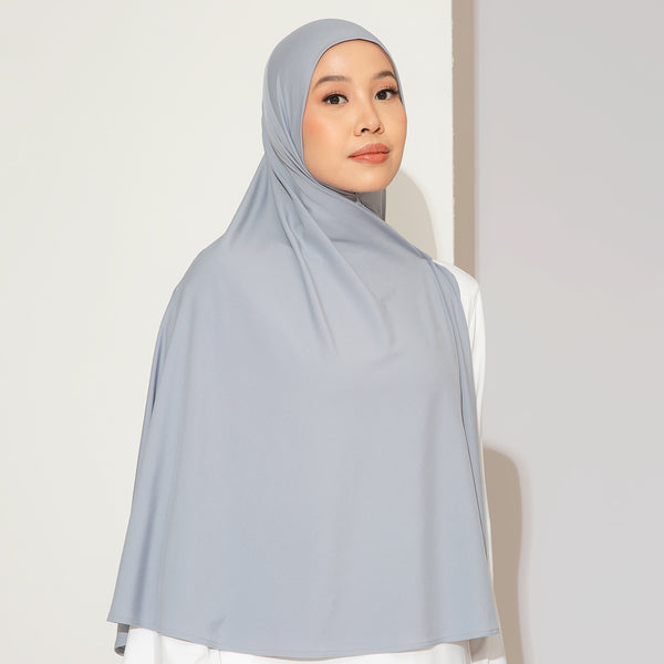 Haira Instan Syari Light Grey