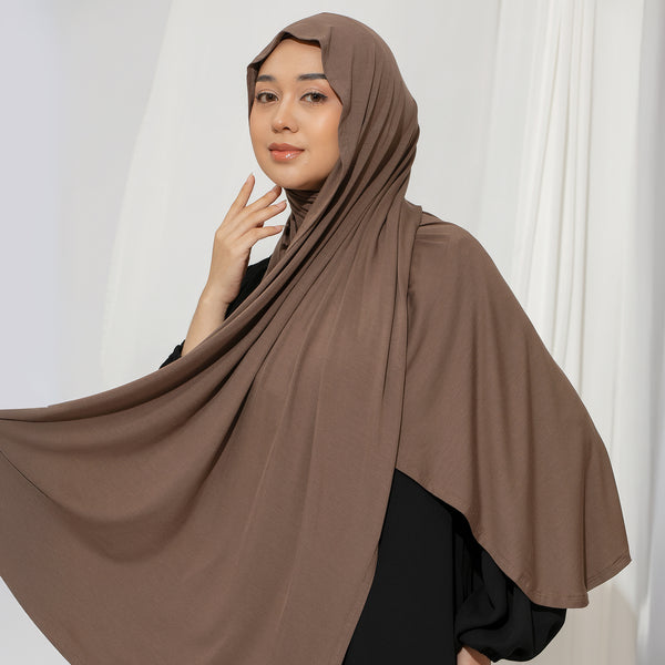 Ten Shawl Choco (Tencel Curved Pashmina Special Anniversary Collections)