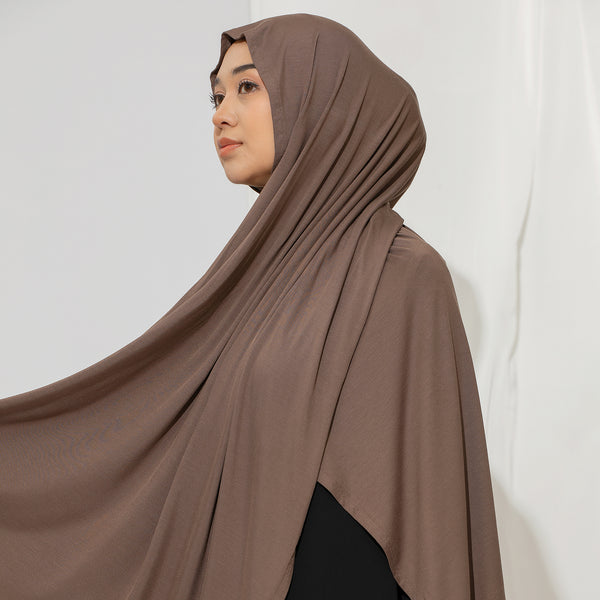 Ten Shawl Choco (Tencel Curved Pashmina Special Anniversary Collections)