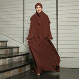 Syaza Abaya Lozy X Cut Syifa Mahogany XL (Gamis Haji dan Umrah)