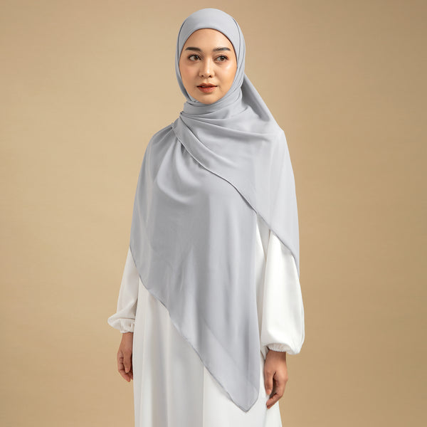 Bawal Inner Square Syari Light Grey