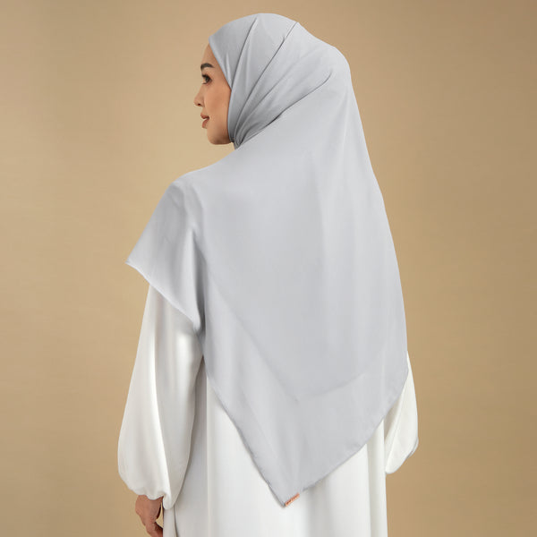 Bawal Inner Square Syari Light Grey