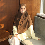 Embroidery Khimar Bandana Lozy x Hamidah Olivesheen