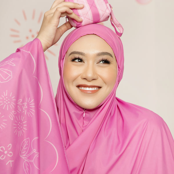 Shadira Prayer Set Travel Mini Pouch Fuschia
