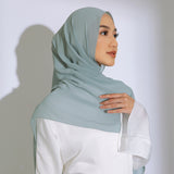 Bawal Shawl (Pashmina Ceruti Babydoll) Blue Pastel